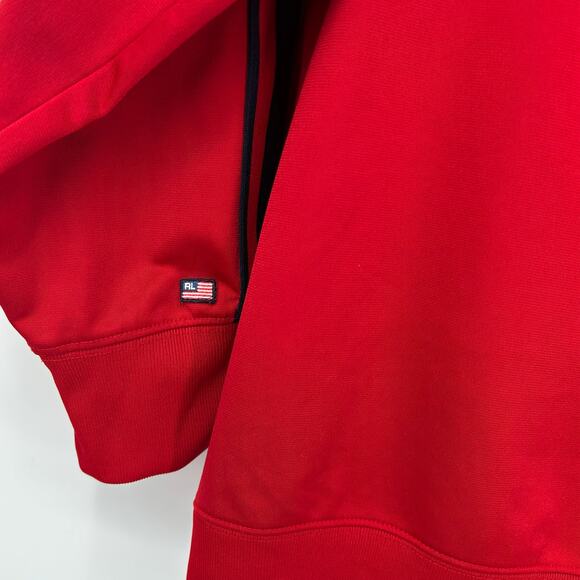 Vintage 90s y2k Mens XL Polo Ralph Lauren Jeans USA Red Track full zip up jacket - Picture 7 of 8